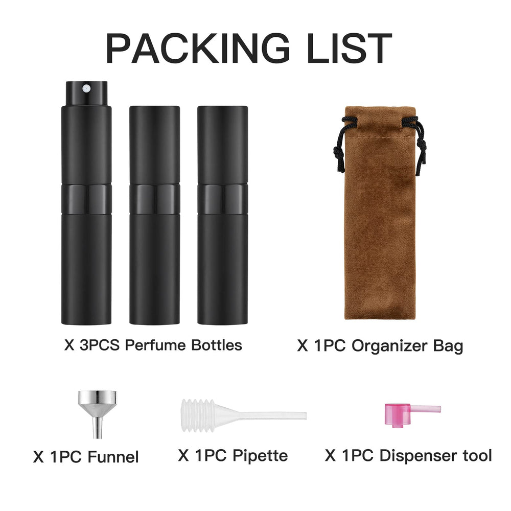 LISAPACK compact purse-friendly design fits in bags for convenient scent on the go