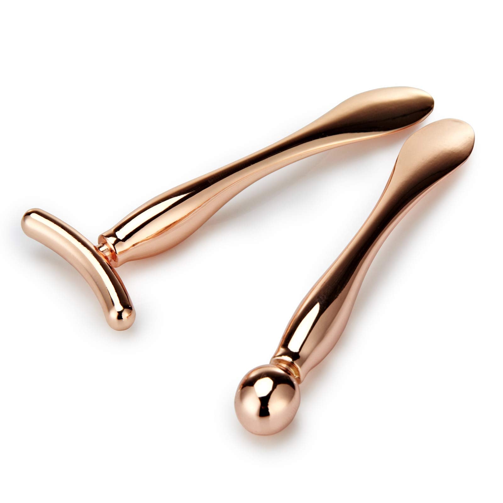 LISAPACK eye cream applicator in rose gold for precise application.