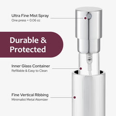 LISAPACK glass interior preserves fragrance quality inside the bottle