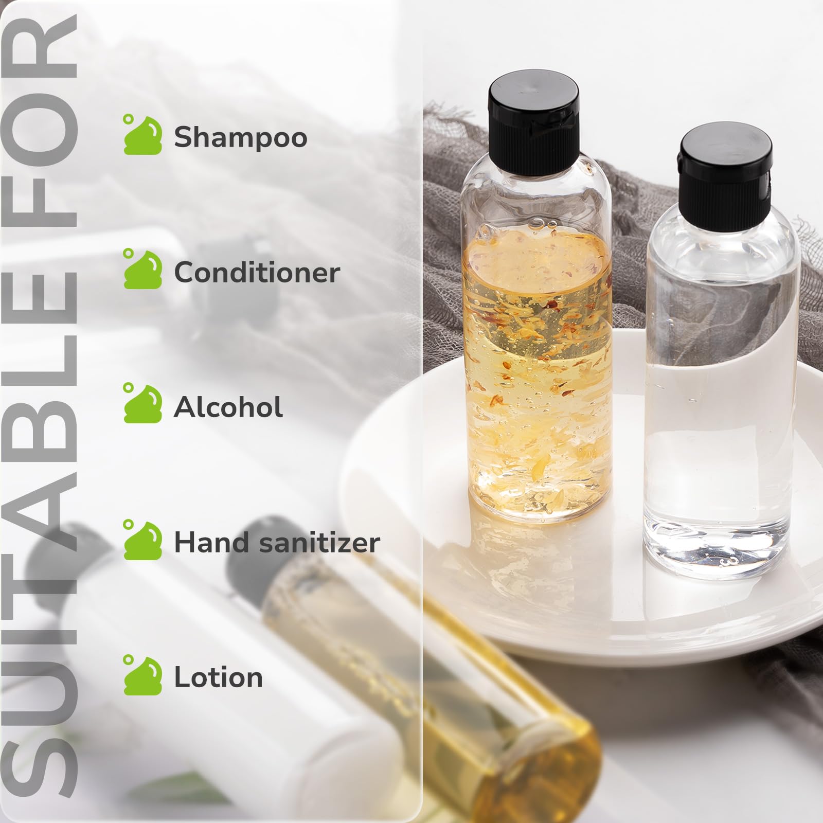 Lisapack transparent cosmetics organizers help quickly identify contents