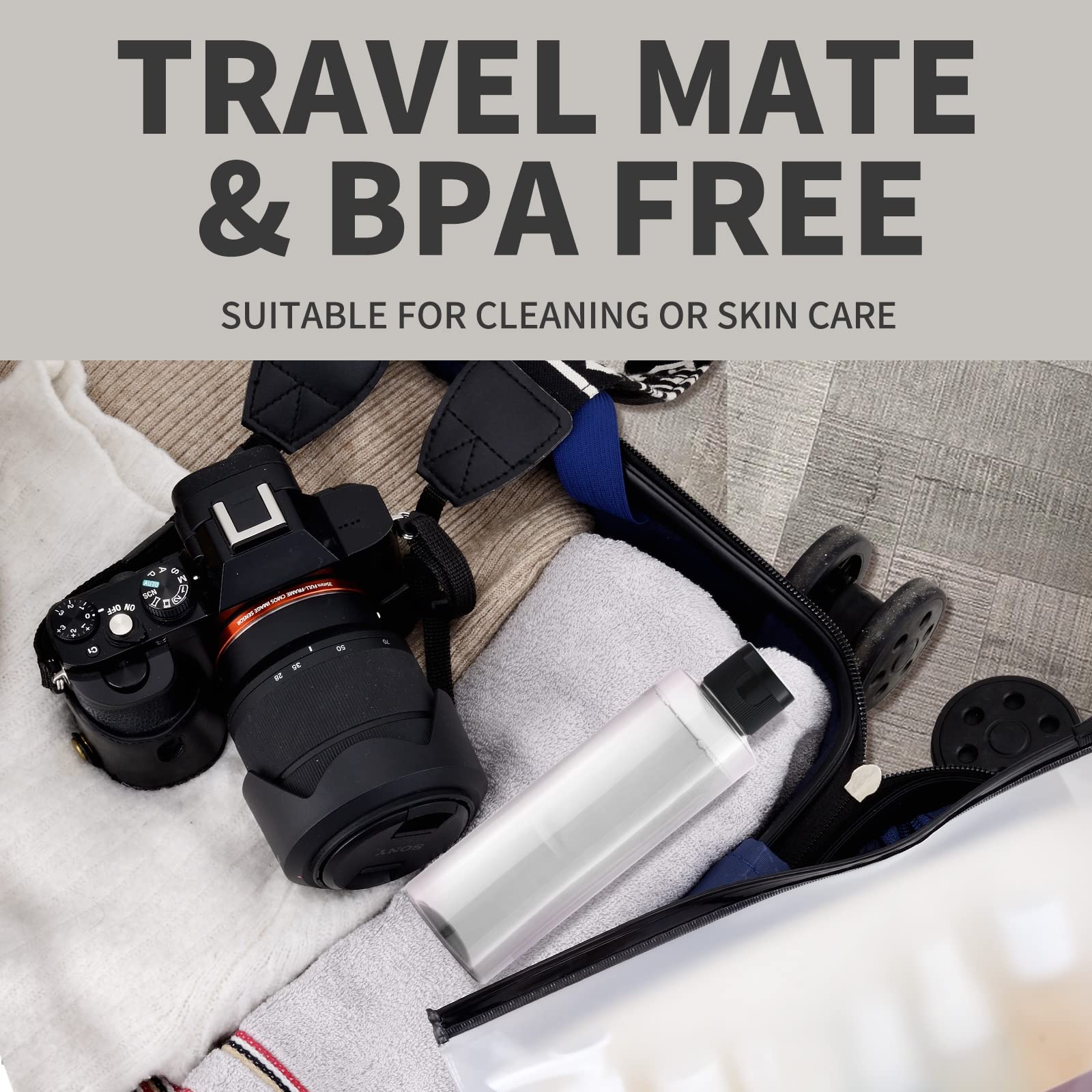 LISAPACK compact travel bottles fit in bags and purses