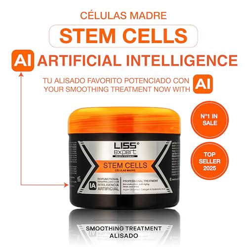 Liss Expert Stem Cells treatment application demonstrates step-by-step use for frizz control.