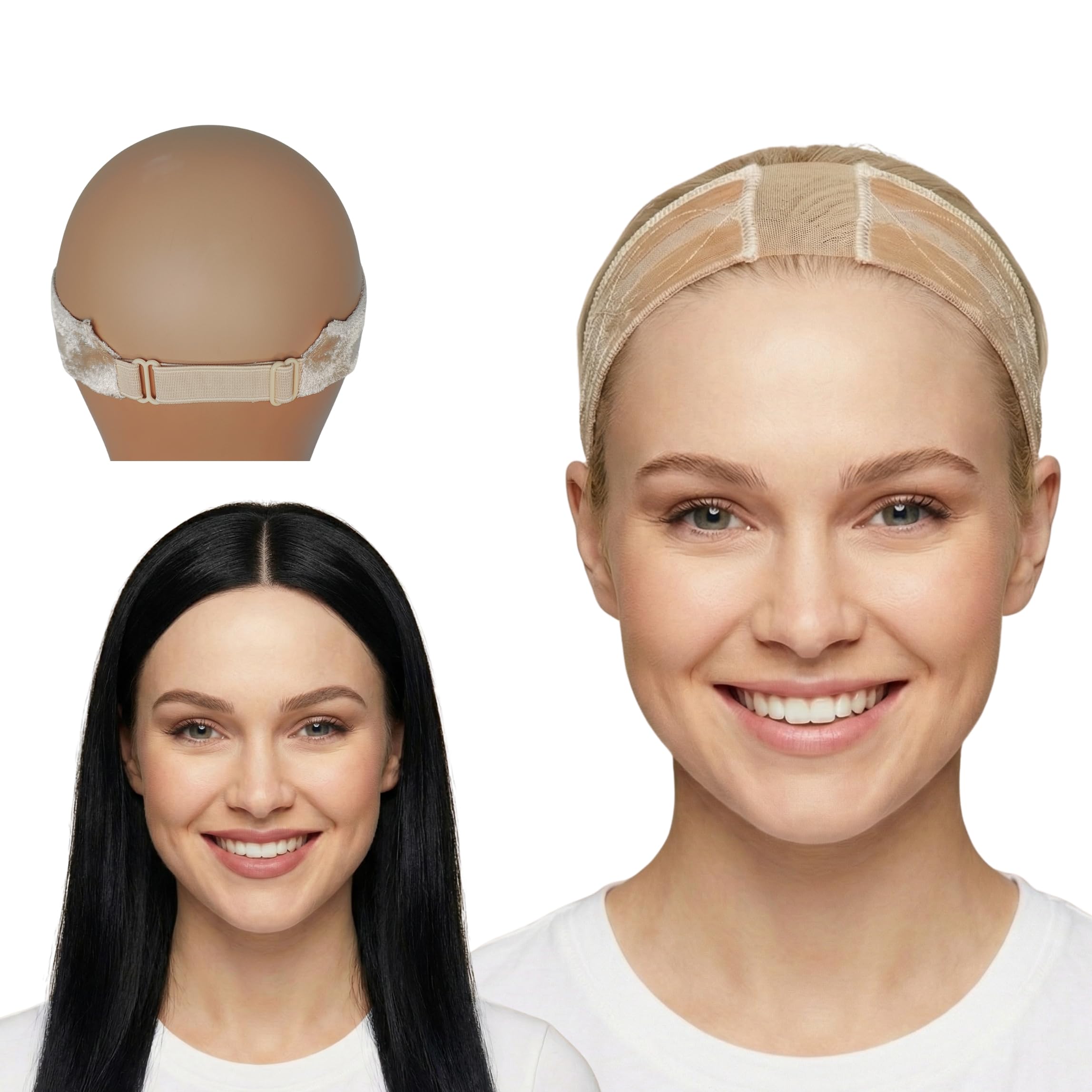 Lit Unicorns wig grip band close-up with silicone grip for secure wear