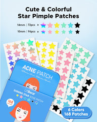 LitBear star patch 12mm close-up demonstrating coverage for larger blemishes