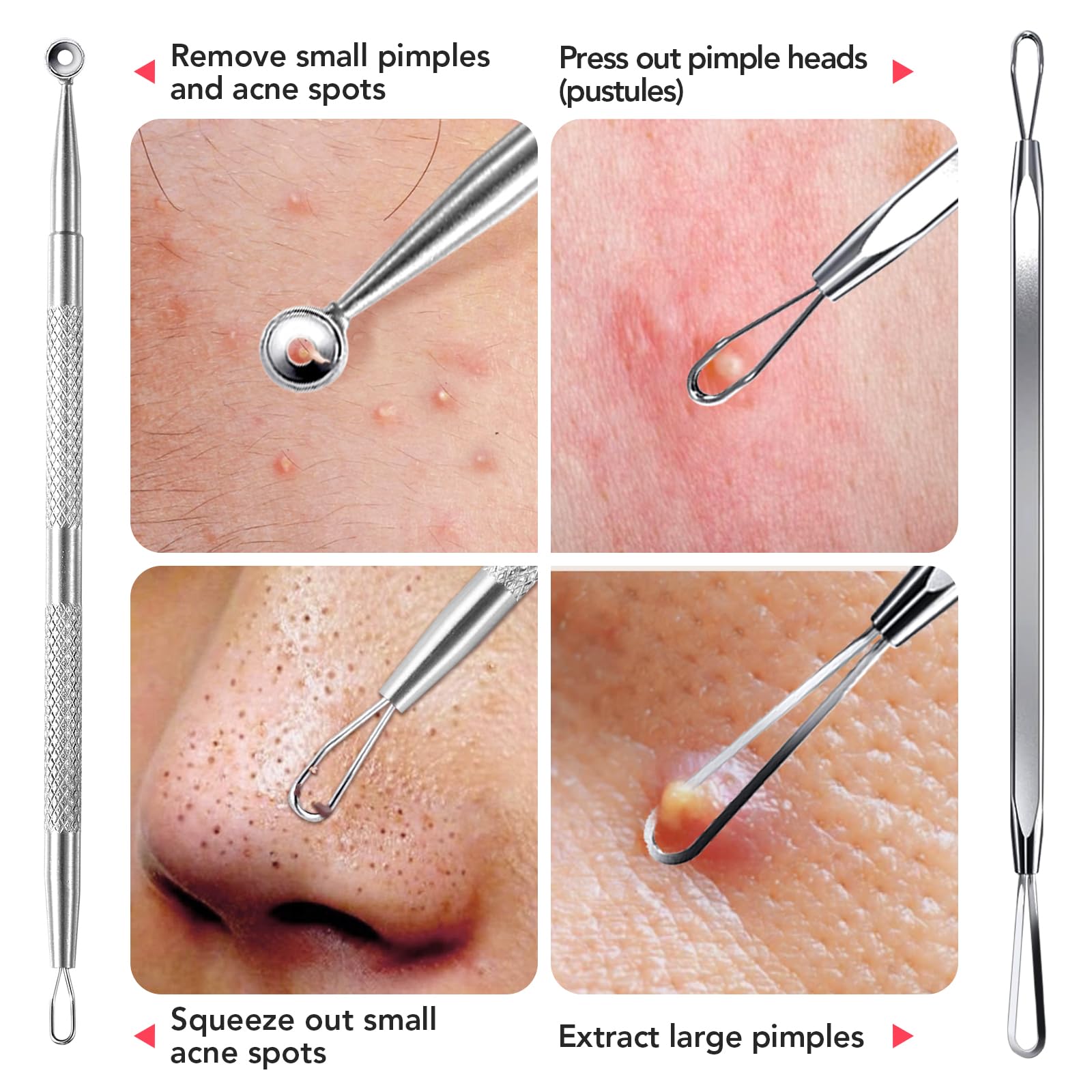 LitBear anti-slip grip handles improve control during gentle blemish care.