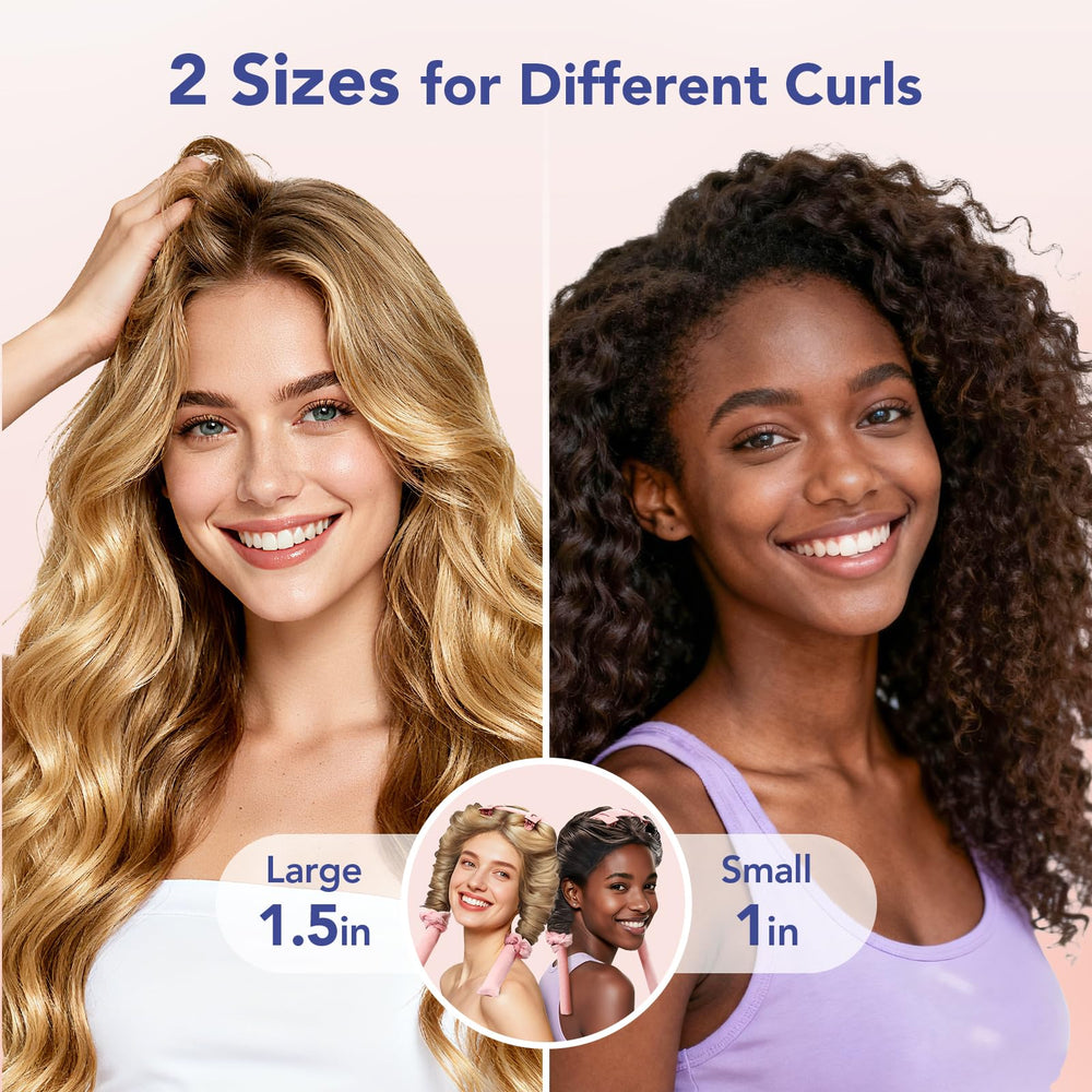 LitBear heatless curls overnight 1.5 inch rod for voluminous waves