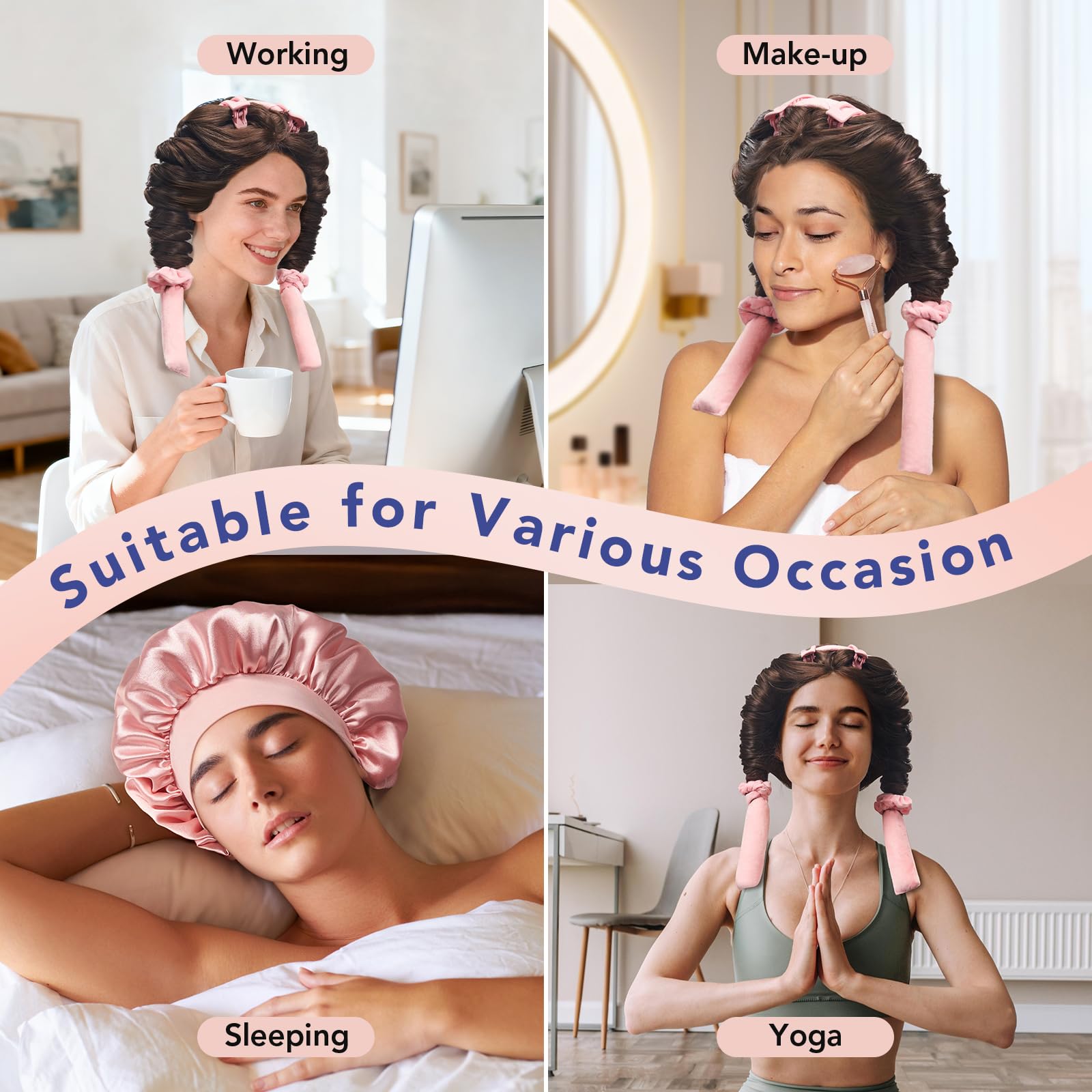 LitBear heatless curls overnight storage bag keeps set organized