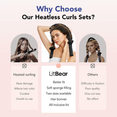 LitBear scrunchies secure curls without slipping