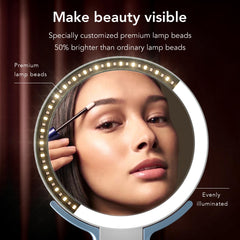 LitBear 10x magnification helps refine mascara and eyeliner with detail.