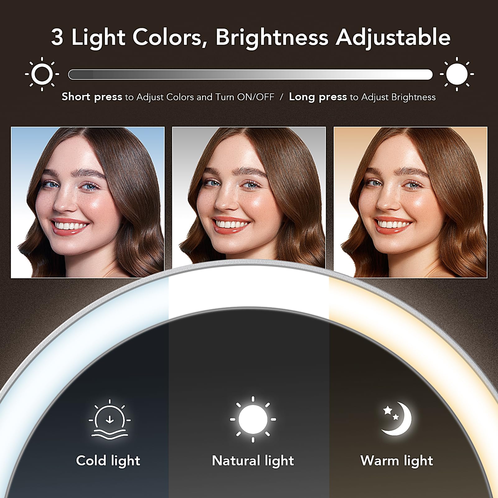 LitBear dimmable touch control lets you adjust brightness easily.
