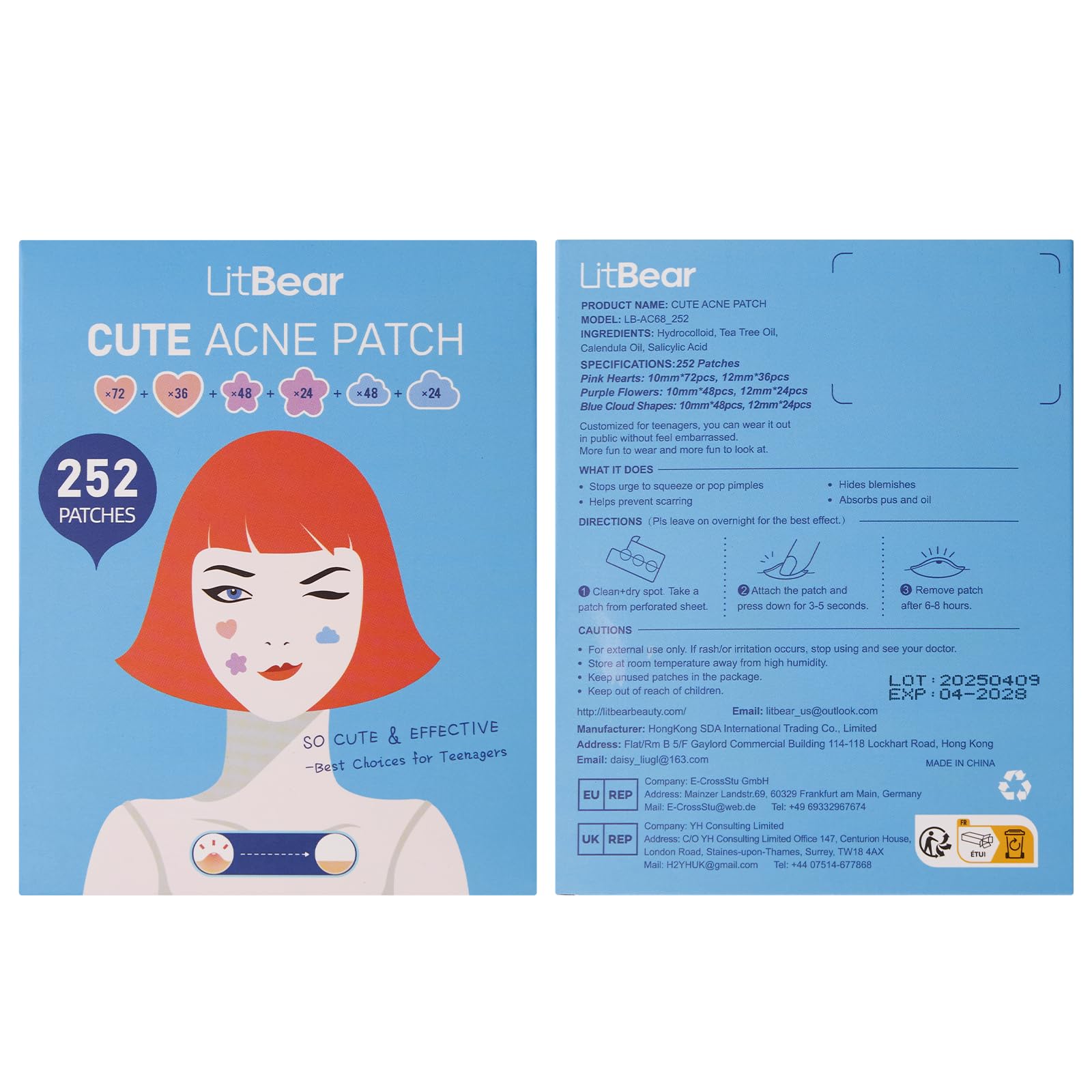 Parche LitBear aplicacion nocturna, adherencia fuerte, ideal para dormir sin moverse.
