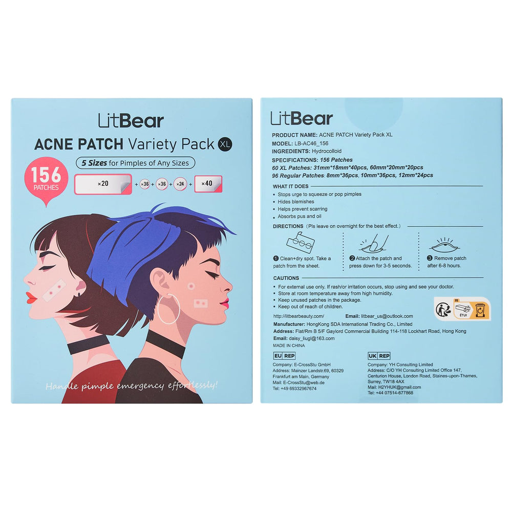 LitBear patch on back shows body coverage for larger breakout areas.