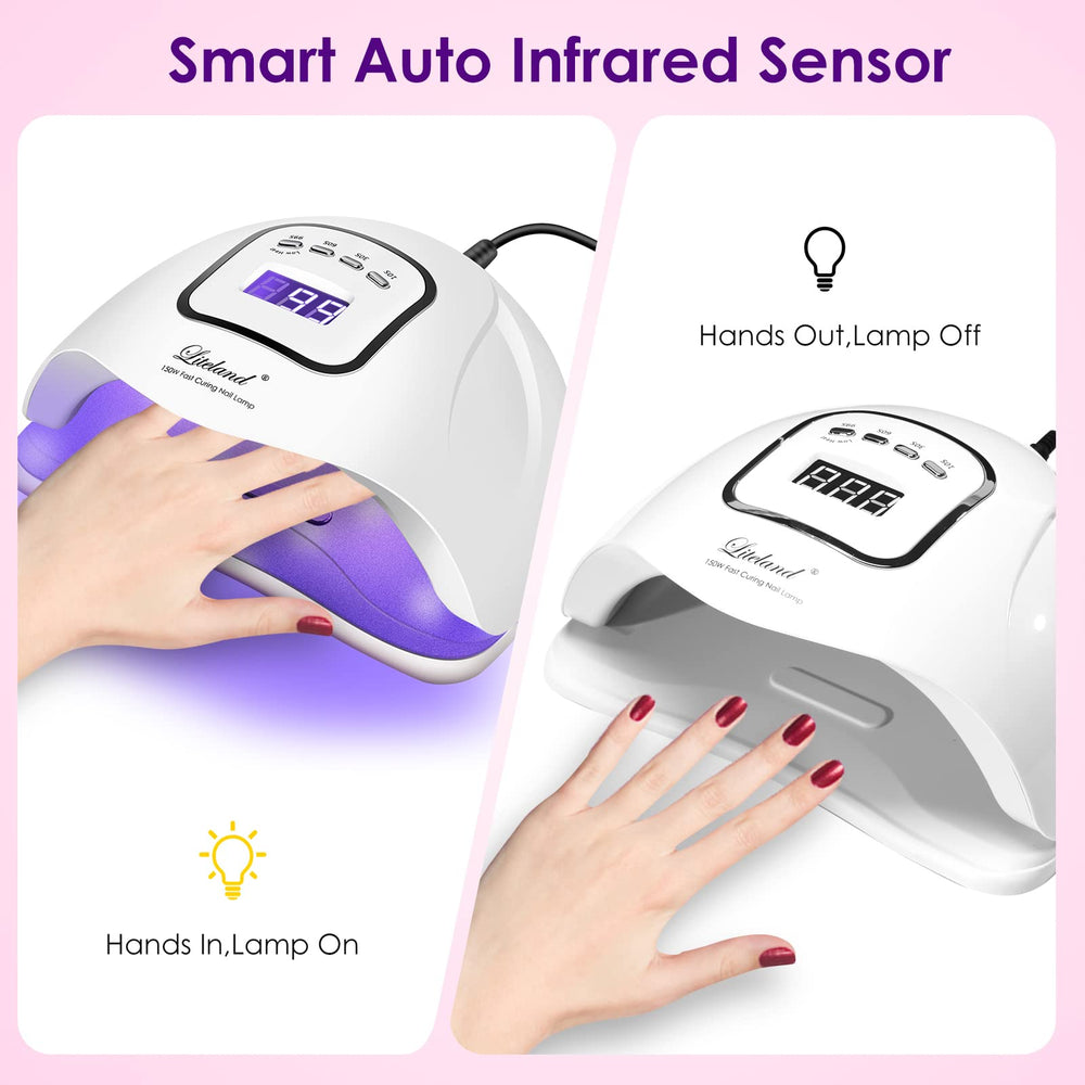 Liteland UV Gel Nail Lamp portable handle for easy transport