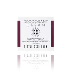 Little Seed Farm crema desodorante Cedar Vanilla, textura sedosa para aplicación suave.