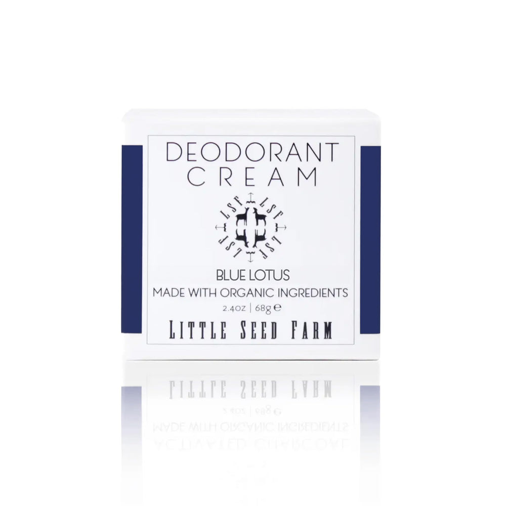 Little Seed Farm desodorante crema loto azul, aroma suave para piel sensible.