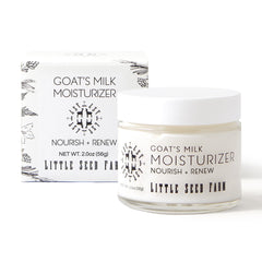 Little Seed Farm Goat's Milk Face Moisturizer bottle for daily hydration.