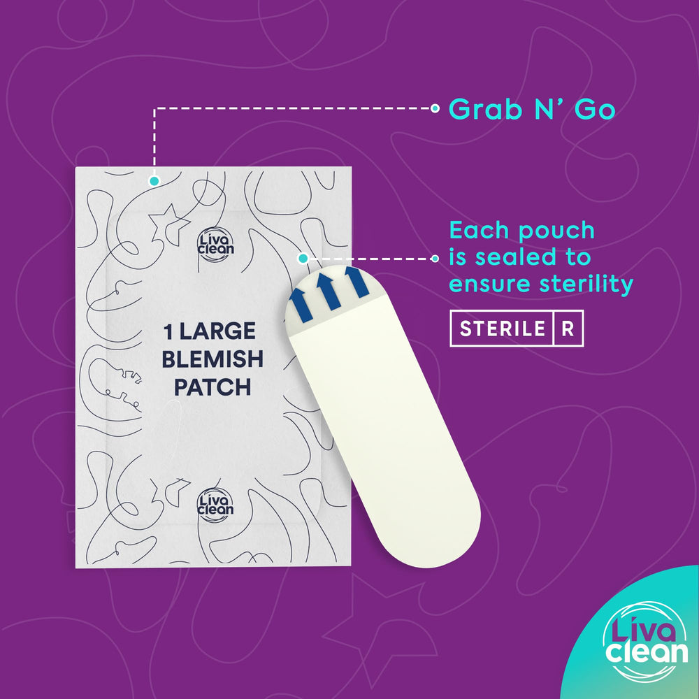 LivaClean patch cut-to-fit right onto targeted area.