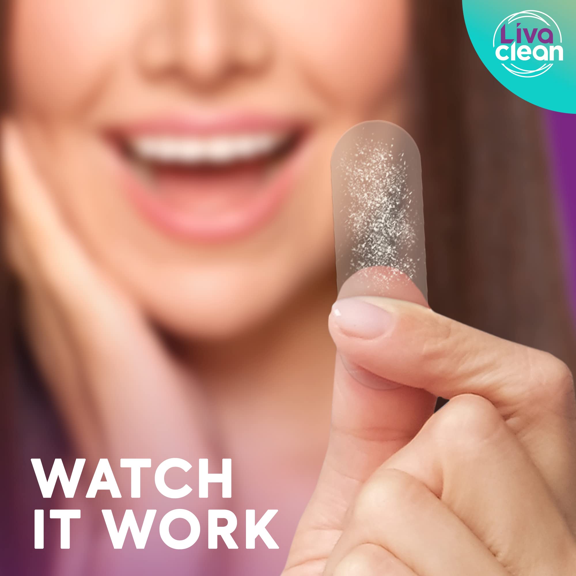 LivaClean patch is transparent and nearly invisible on skin.