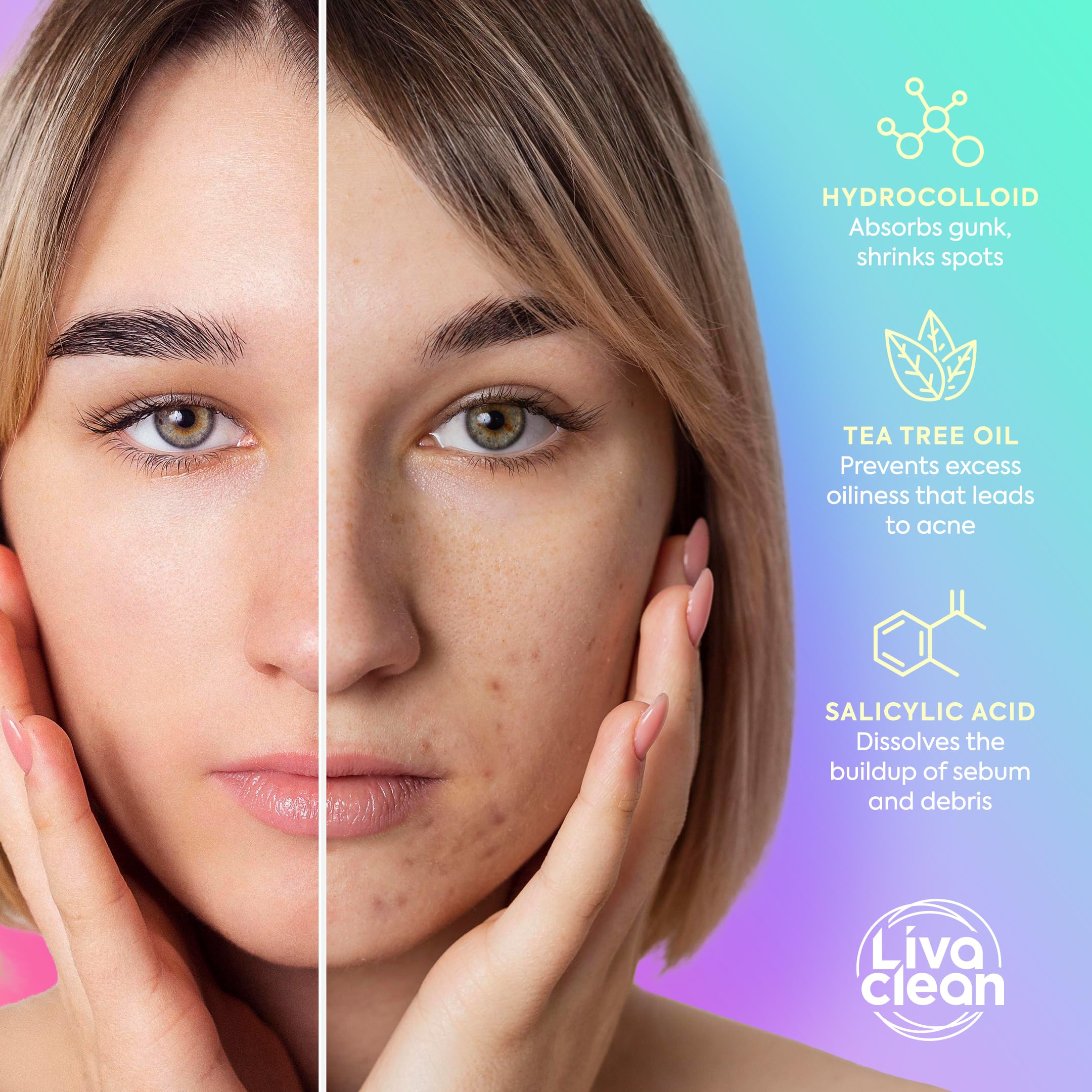 Parche LivaClean para piel sensible tras lavado