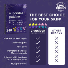 LivaClean star patch large size for bigger areas