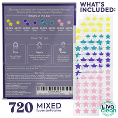 LivaClean star patch small size for precise blemish coverage