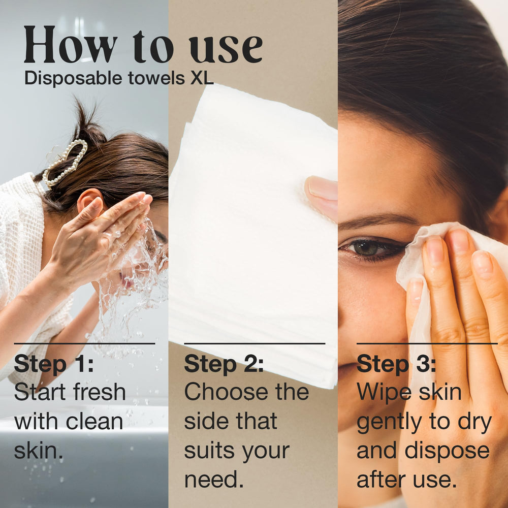LivaClean, textura sedosa de toallas faciales para sensación suave