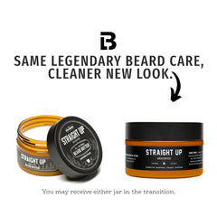 Live Bearded Beard Butter jar top, showing fragrance-free USA-made quality.