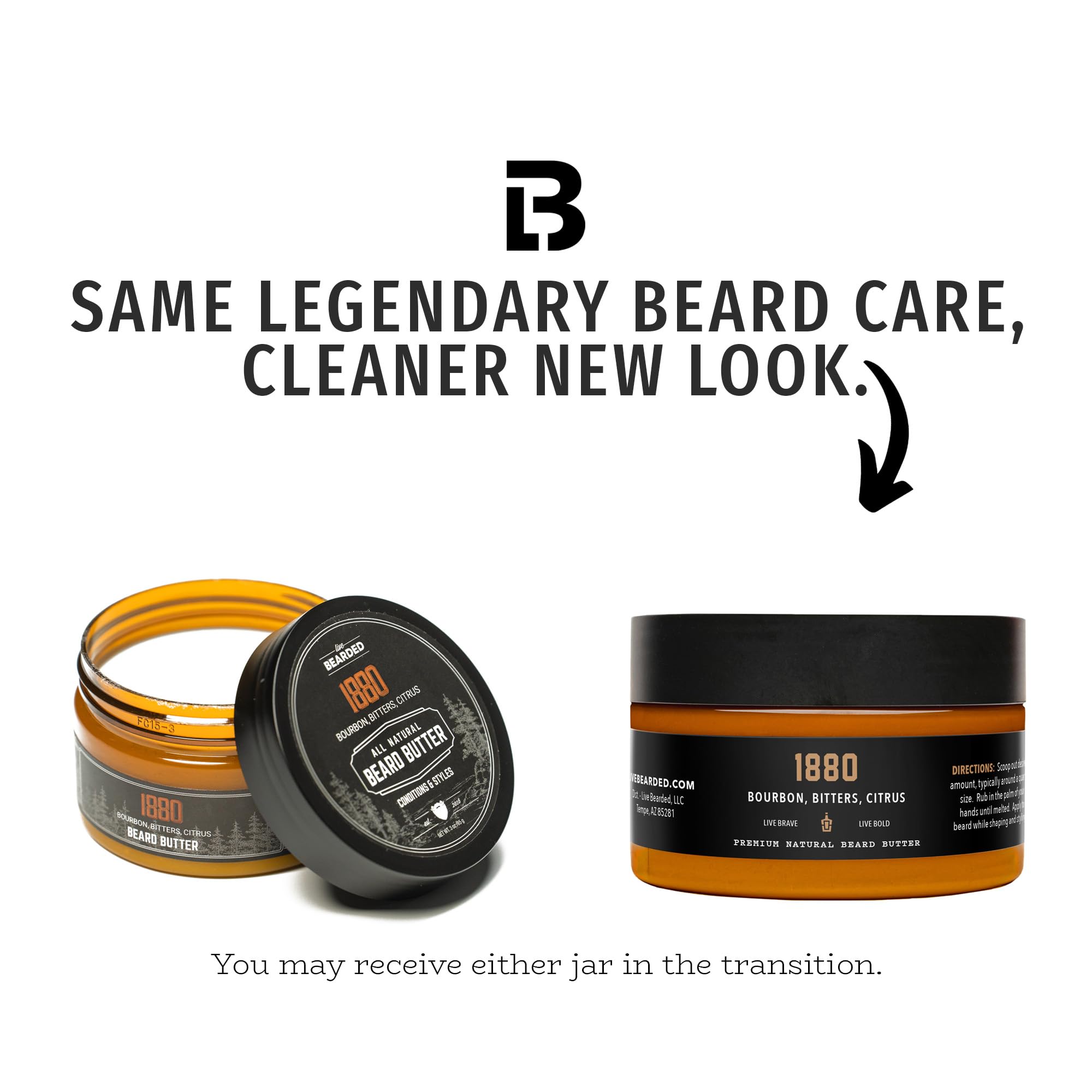 Live Bearded Beard Butter texture close-up with creamy consistency for styling.