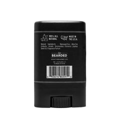 Live Bearded Mustache Wax Stick application close-up shows even coverage.