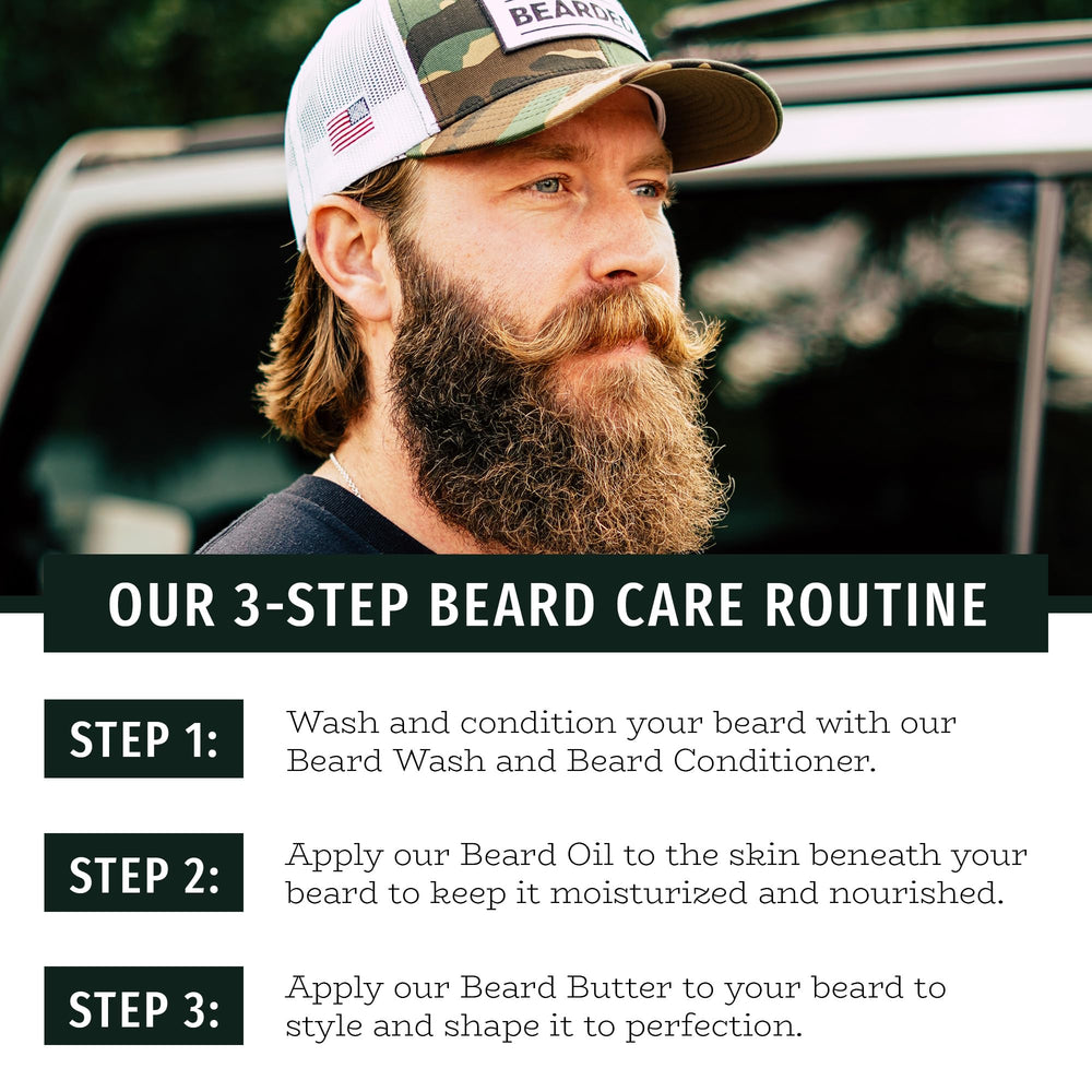 Live Bearded natural jojoba ingredients support skin and beard.