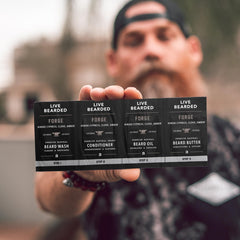 Live Bearded beard wash mini bottle for clean, refreshed skin and hair