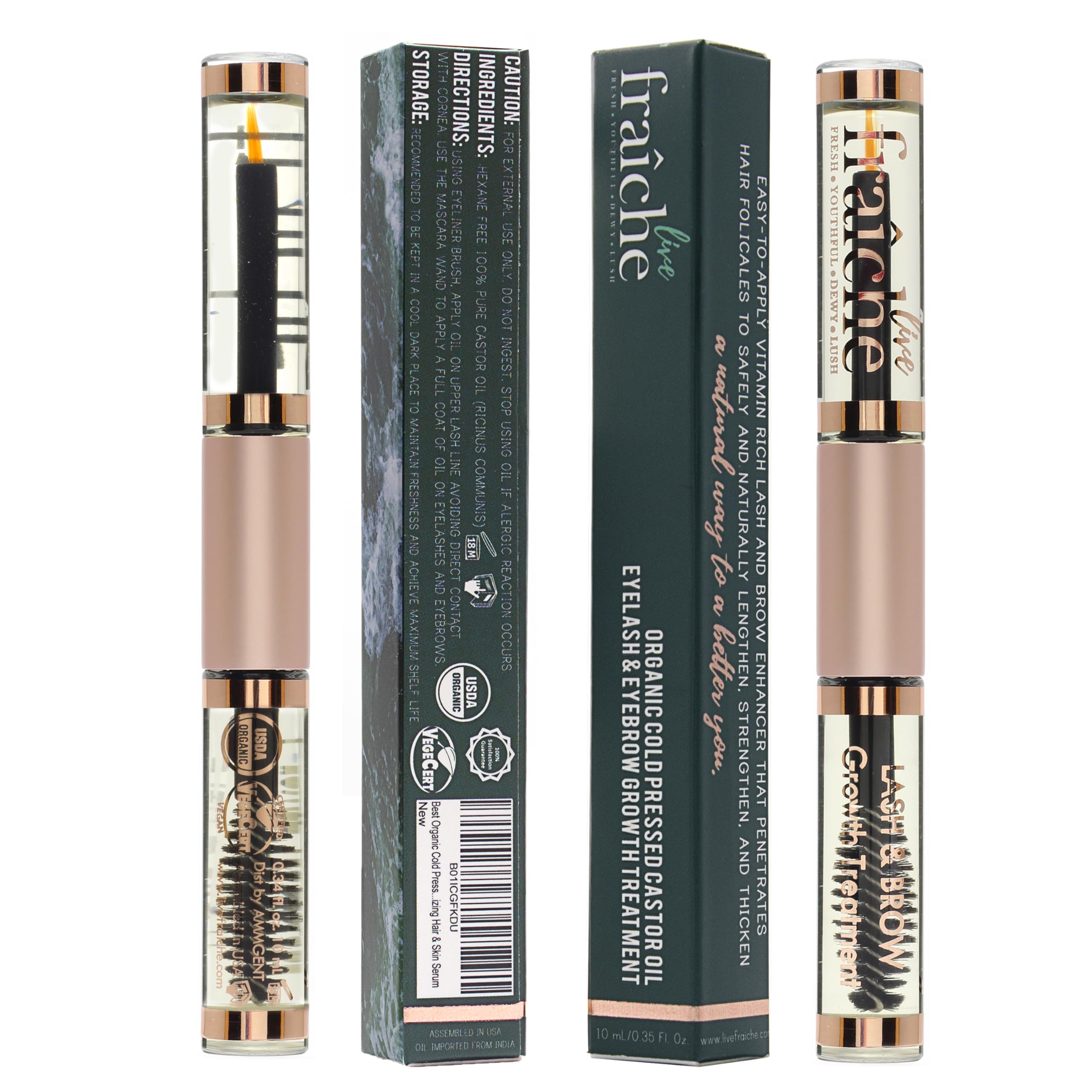 Live Fraiche lash serum double pack front view for convenient lash care