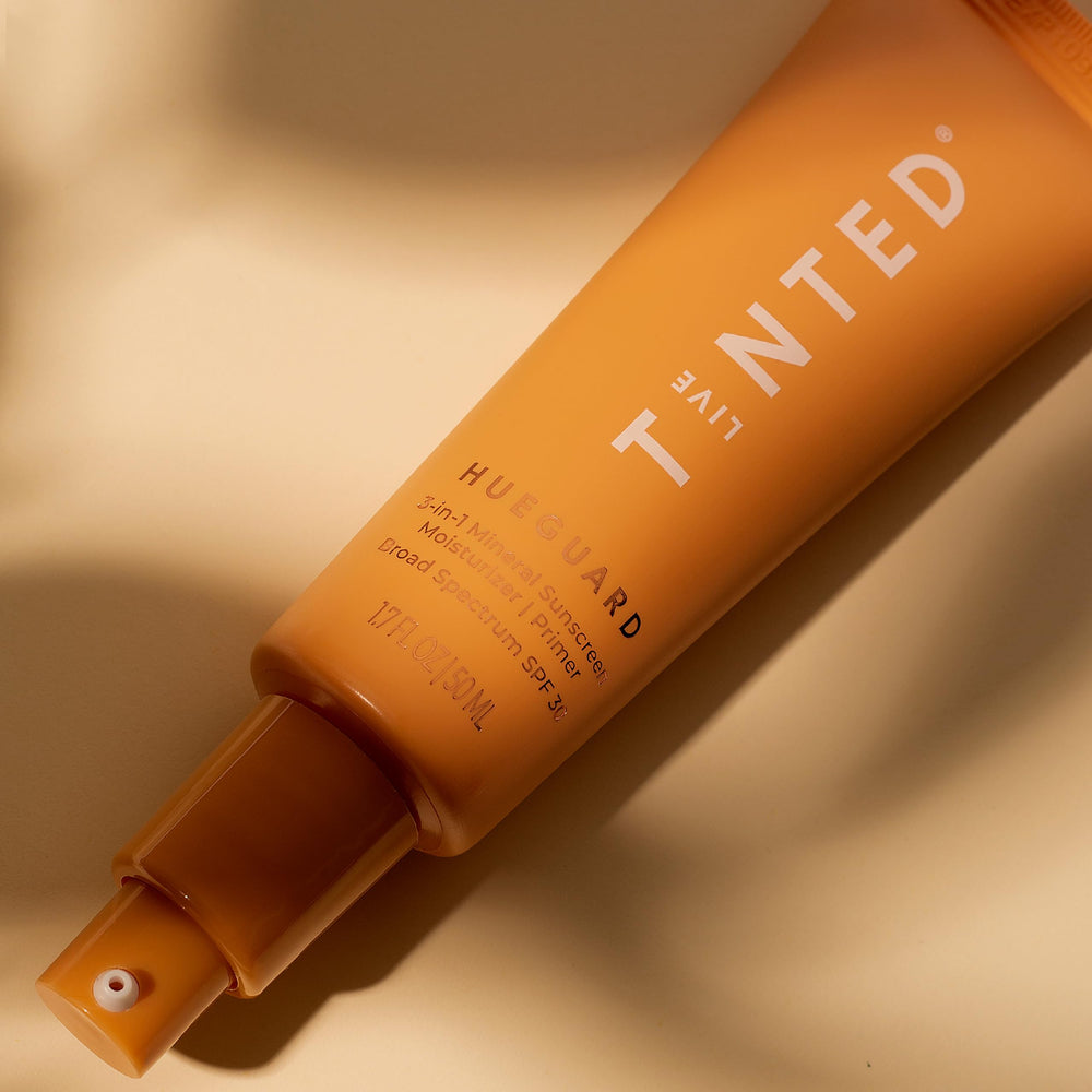 Live Tinted Hueguard no white cast yields natural finish.