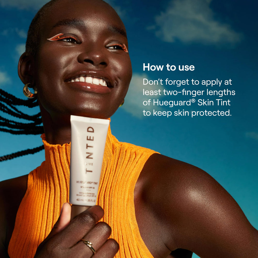Hueguard Skin Tint resists sweat and water during activity.