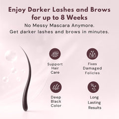 LIVIA Korean beauty conditioning formula nourishes lashes and brows during coloring.