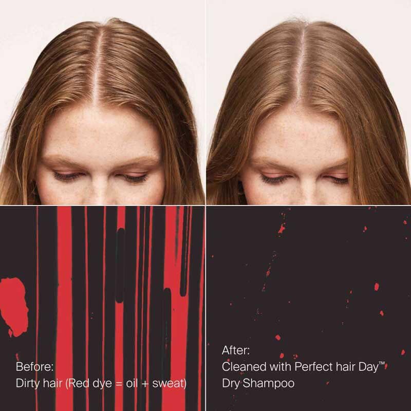 Living Proof 5-in-1 Styling closeup texture and shine on bottle.