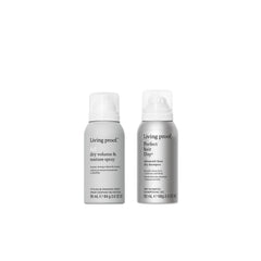 Living Proof Advanced Clean Dry Shampoo bottle front refreshes roots with clean, airy feel.