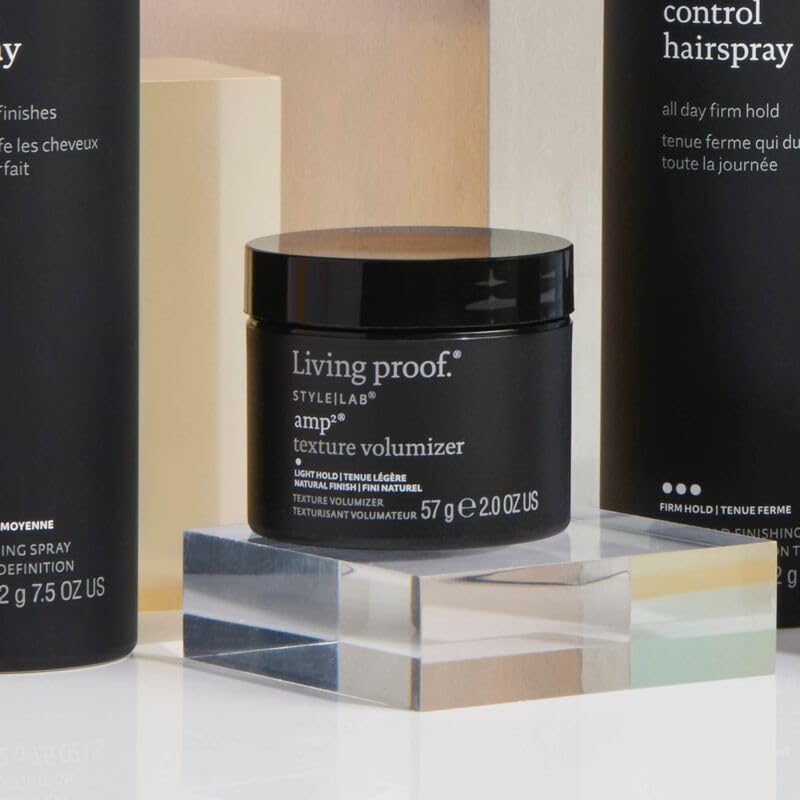 Living proof Amp Texture Volumizer final look shows lightweight volume and softness.