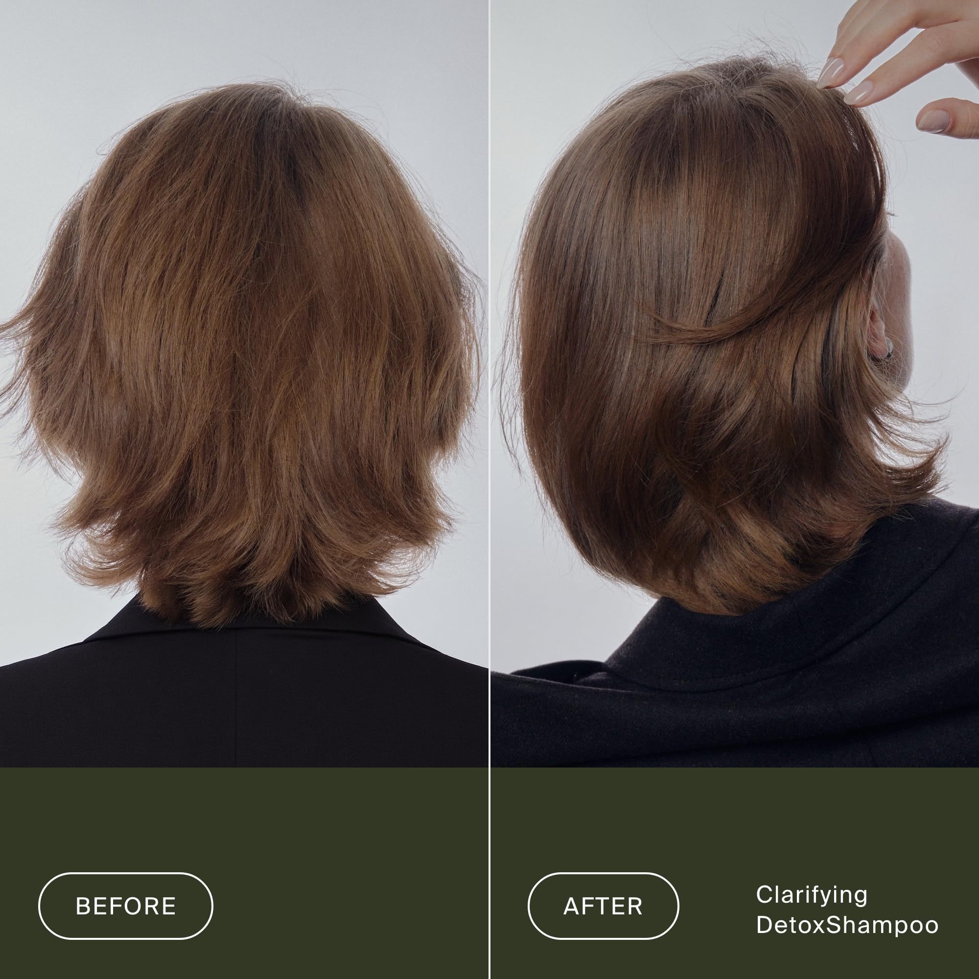 Living Proof Clarifying Detox Shampoo cleanses hair for color vibrancy and shine.