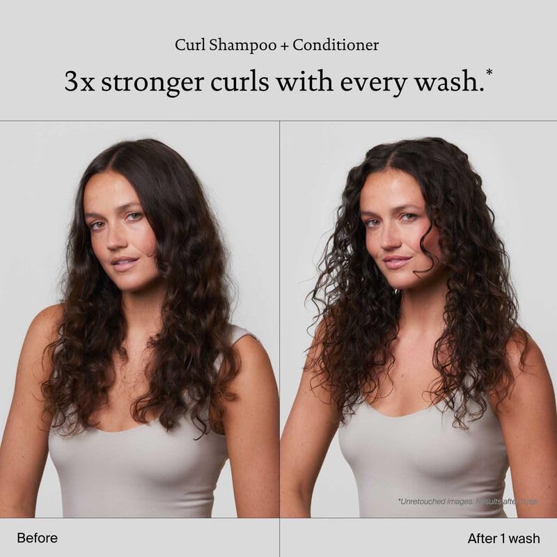 Living Proof Curly Hair Essentials Kit gloss treatment for shiny, frizz-free finish.