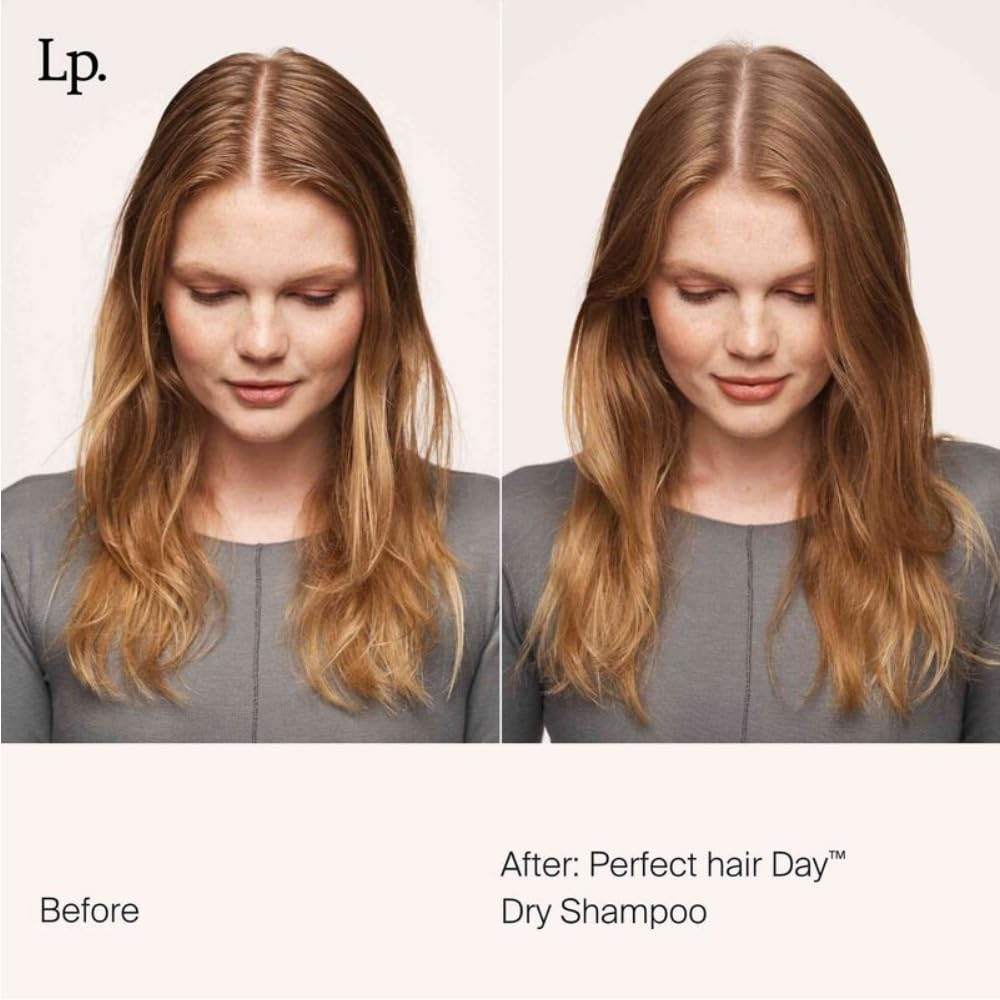Close-up of absorbing powder from Living Proof Dry Shampoo.