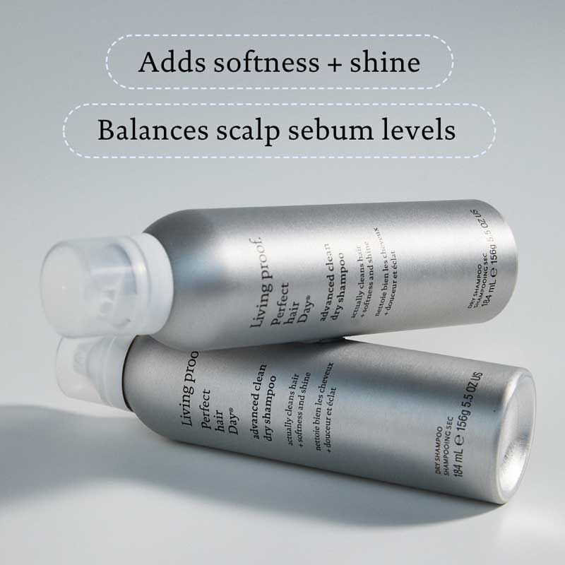 Living Proof results after use show soft, shiny, manageable hair