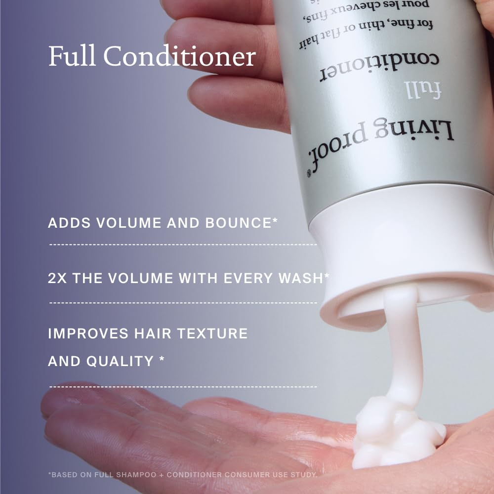 Hair becomes soft, shiny, and more manageable after use with Living Proof.