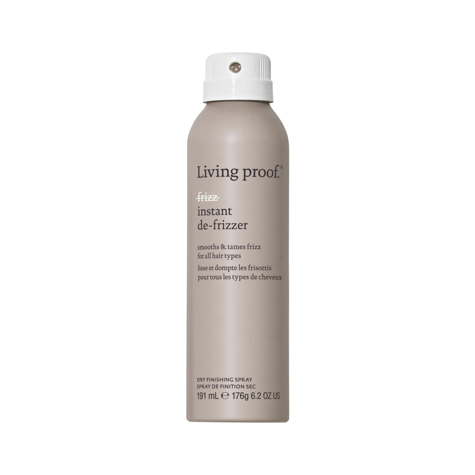 Living Proof No Frizz Instant De-Frizzer bottle pour for quick frizz control