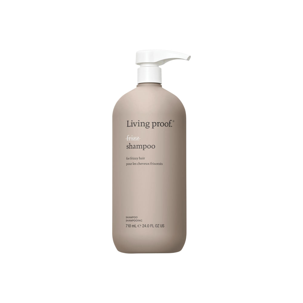 Living proof No Frizz Shampoo bottle pour for sleek, frizz-free styling
