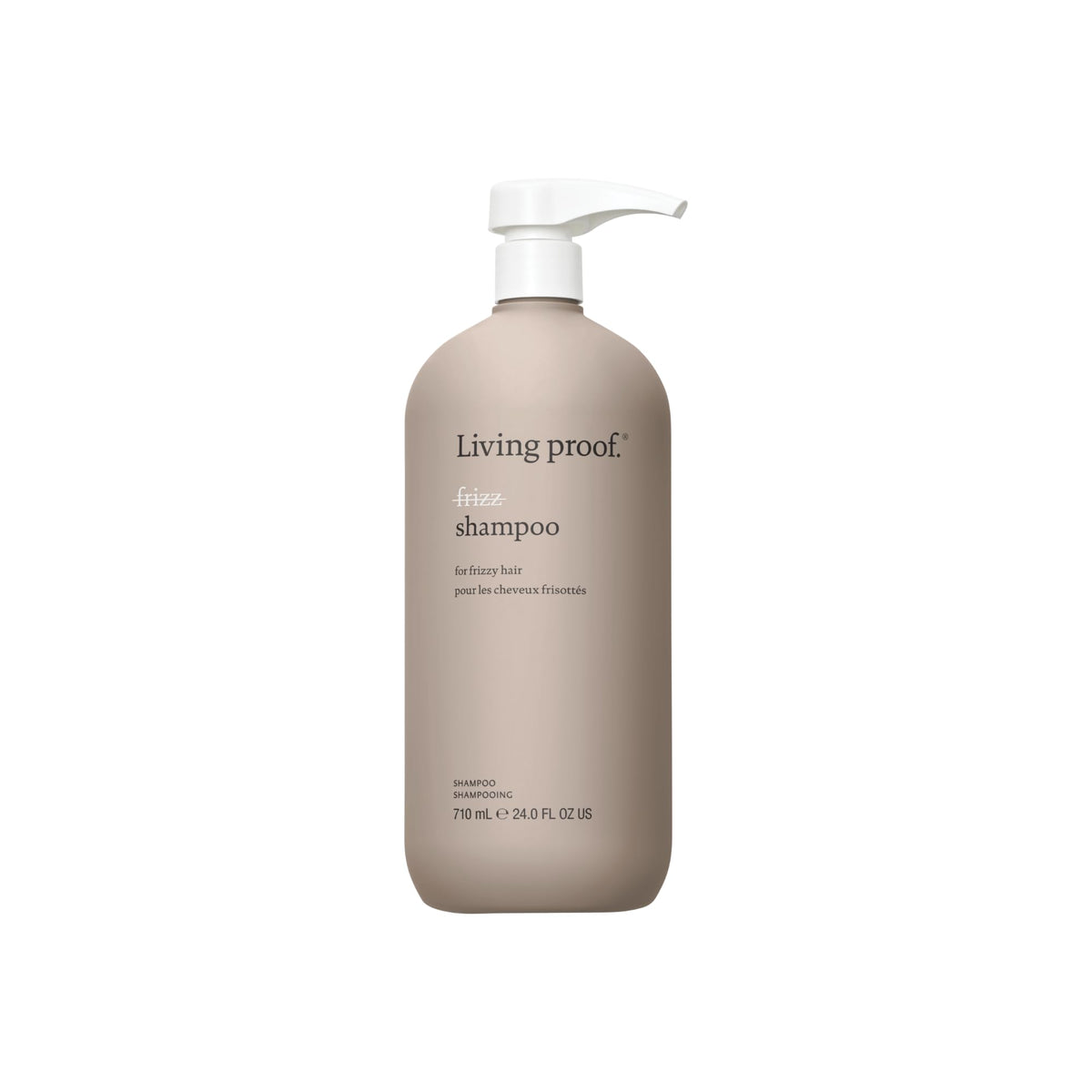 Living proof No Frizz Shampoo bottle pour for sleek, frizz-free styling