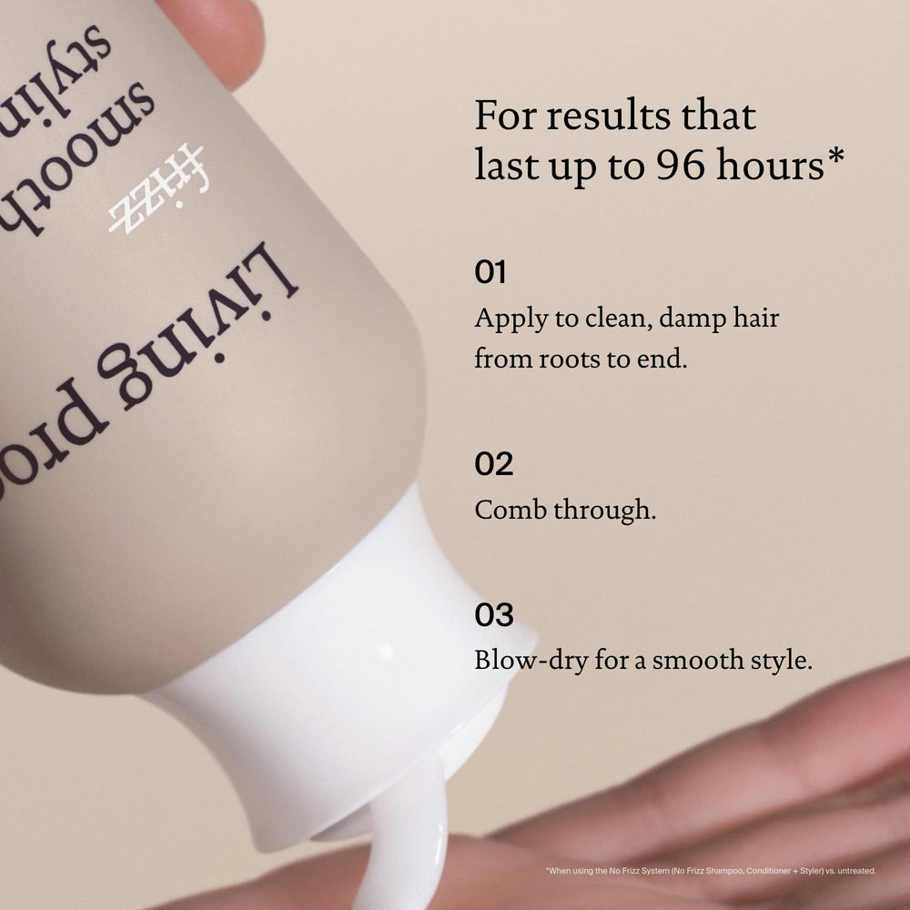 Shiny soft strands after using Living Proof No Frizz Smooth Styling Cream