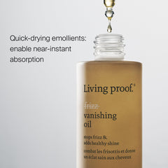 Living Proof No Frizz Vanishing Oil, aplicación en puntas para hidratación ligera sin pesadez