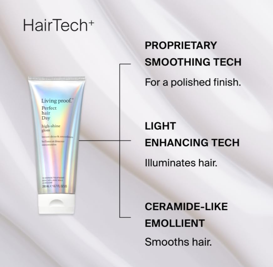 Living Proof Perfect Hair Day High-Shine Gloss textura ultra suave y manejable.