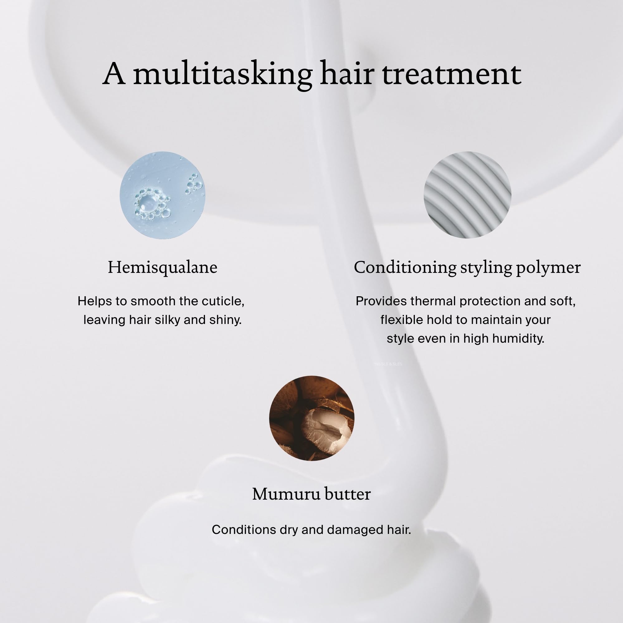 Living Proof PhD 5-in-1 styling treatment finished hair with natural shine